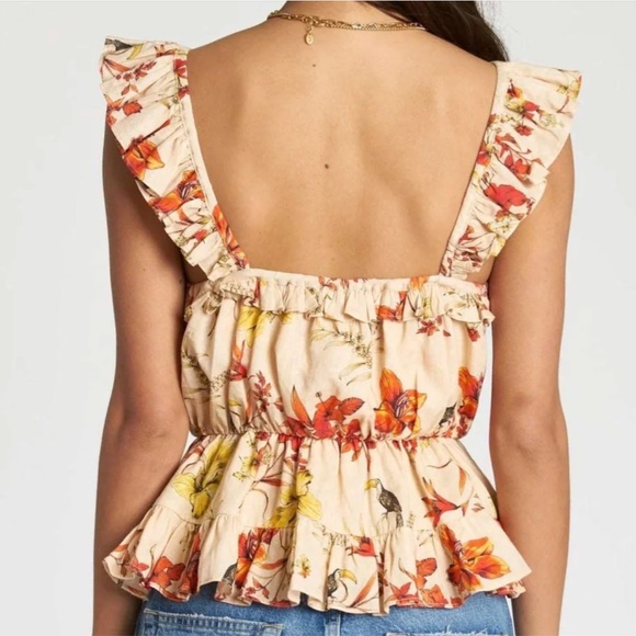 DRA Floral Ruffle Tank Top – Size XS - Picture 3 of 8